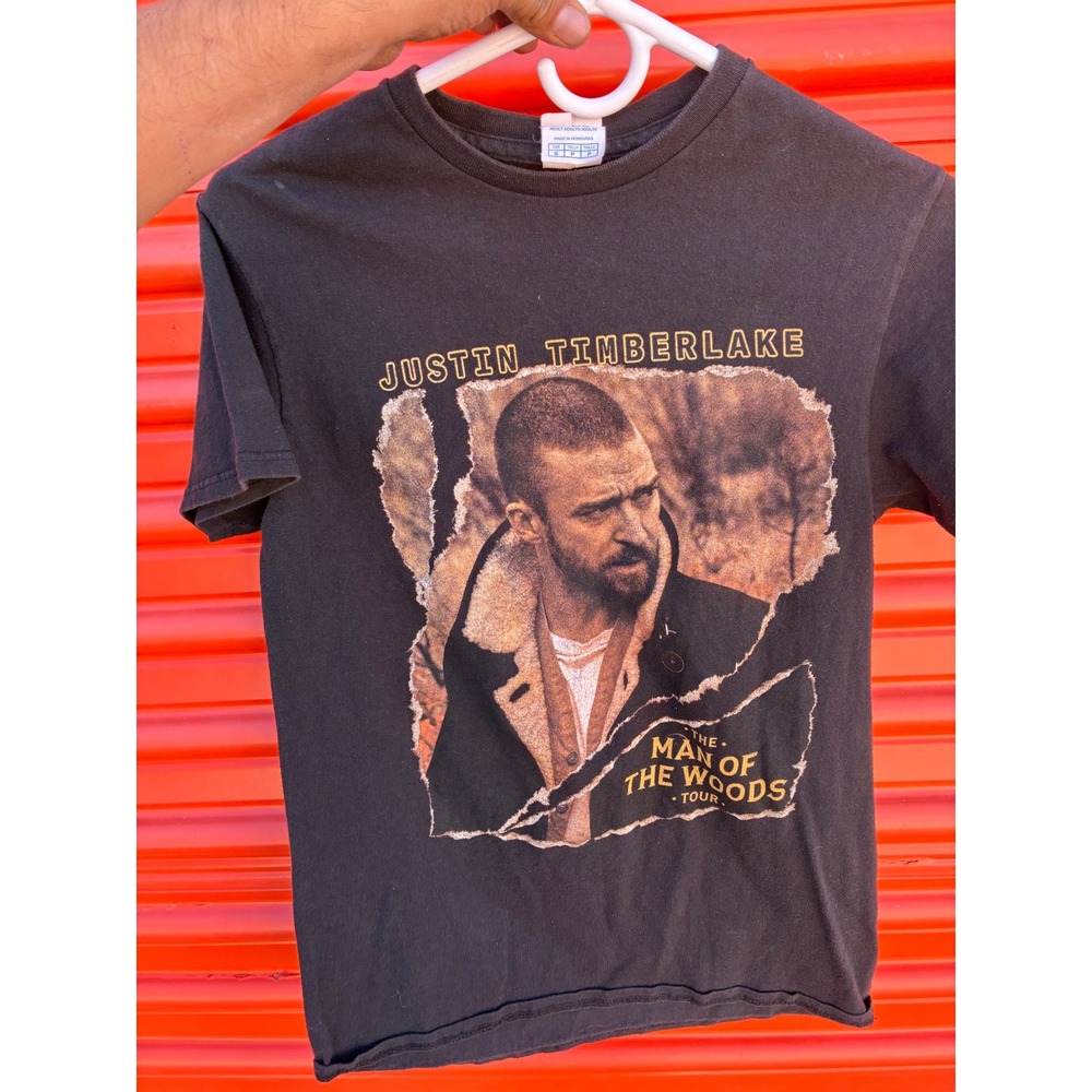 Justin Timberlake Man of the Woods Tour Graphic T-Shirt Black Small Concert Tee